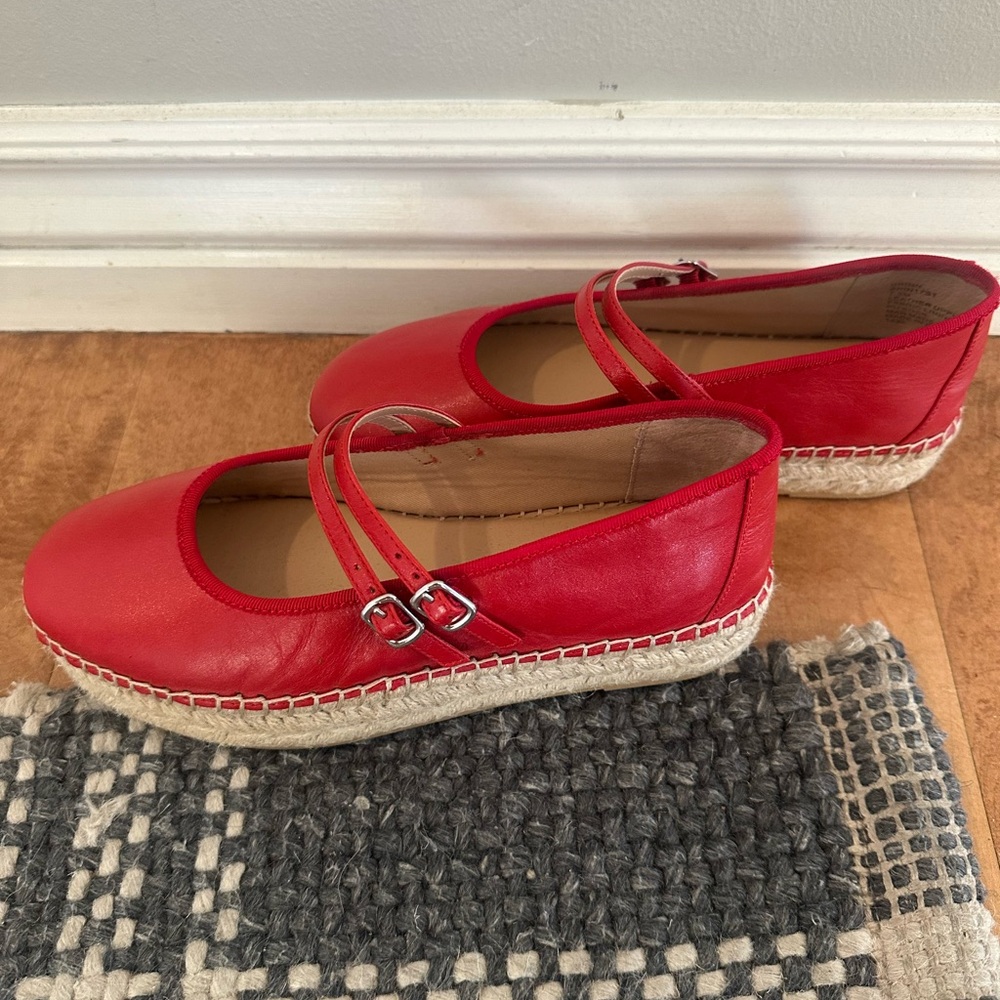 Steve Madden Red Espadrille Flats